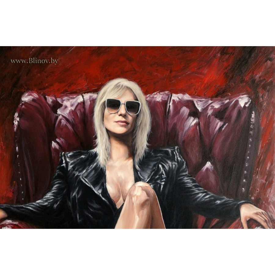 Женский портрет маслом 201